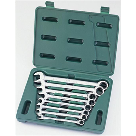 Steek-ringsleutel set met ratel  8-delige Sata 09079