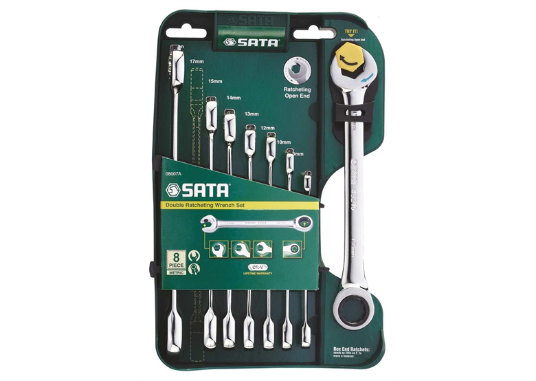 Set Steek-ringsleutels met ratel Gearwrench (8st) Sata S08007A