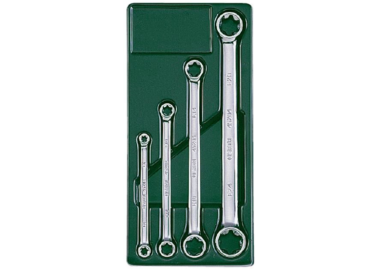 Ringsleutelset TORX CR-V 4-delig E6-E24 Sata S09012