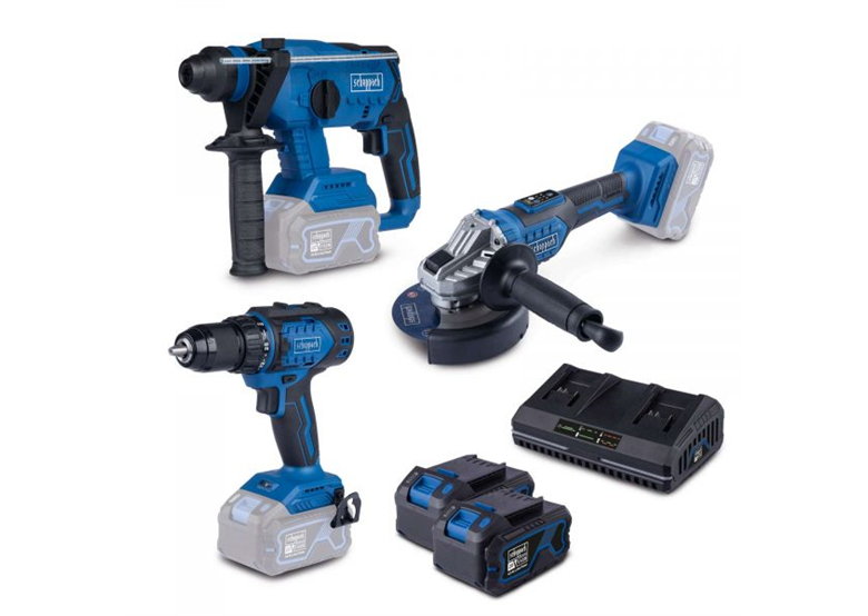 Gereedschap Set 18V Scheppach BPS100 2x4.0Ah