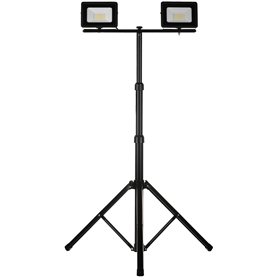 Schijnwerper LED 2x30W met zwart statief Schmith SL-S02