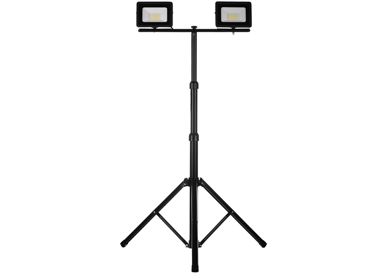 Schijnwerper LED 2x30W met zwart statief Schmith SL-S02