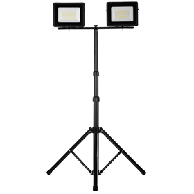 LED schijnwerper 2x50W met zwart statief Schmith SL-S05