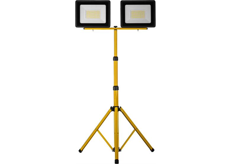 LED schijnwerper 3x50W slim met zwart statief Schmith SL-S07