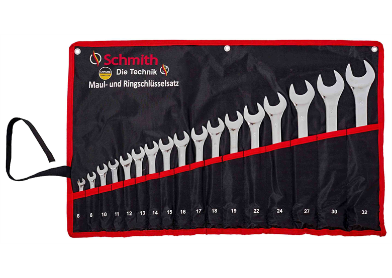 Ring-steeksleutels 17-delige Schmith SQKPO-02