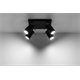 Plafondlamp RING 4 zwart Sollux Lighting Bittersweet Shimmer