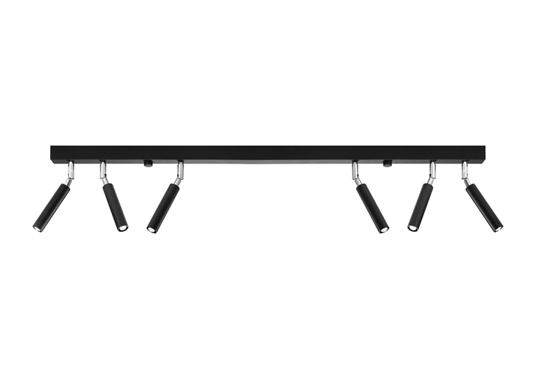 Plafondlamp EYETECH 6 zwart Sollux Lighting Bittersweet Shimmer