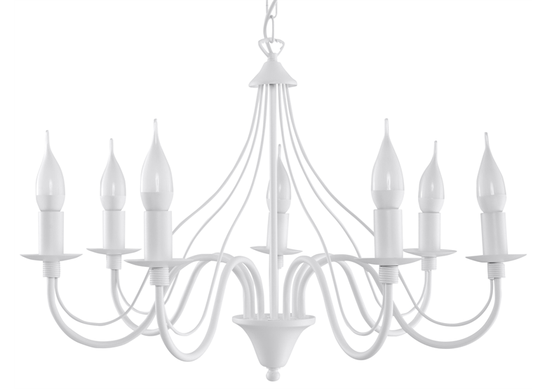 Kroonluchter MINERWA 7 wit Sollux Lighting Crimson