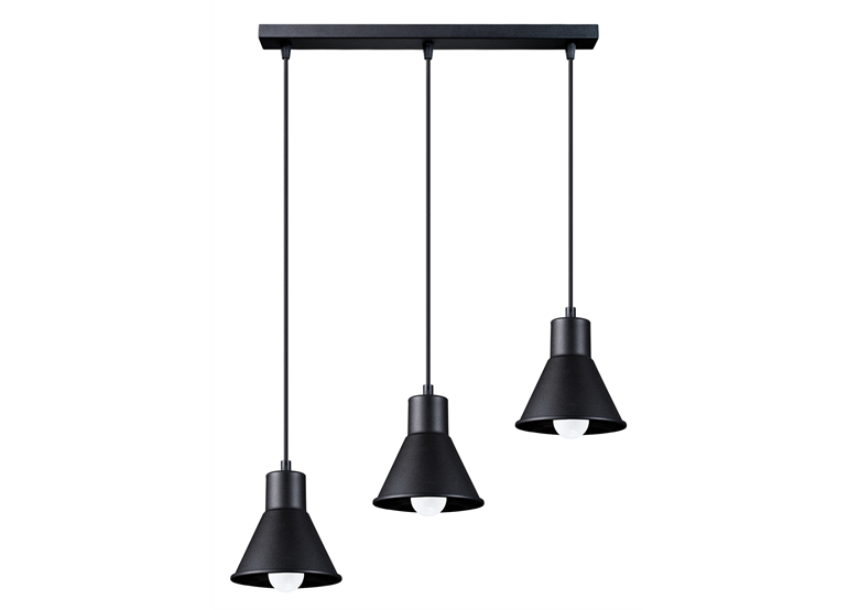 Hanglamp TALEJA 3 zwart [E27] Sollux Lighting Crimson