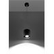 Hanglamp ORBIS 1 zwart Sollux Lighting Deep Space