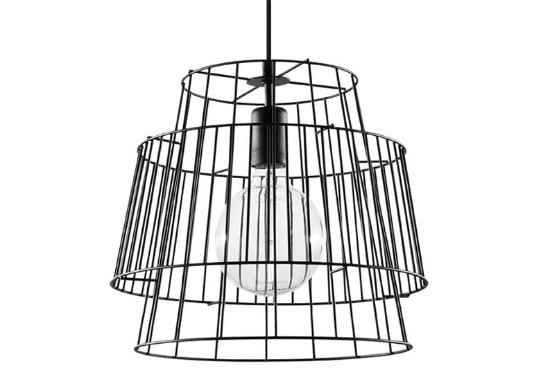Hanglamp GATE zwart Sollux Lighting Ezio Pescatori