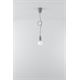 Hanglamp DIEGO 1 grijs Sollux Lighting Nickel