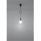 Hanglamp DIEGO 1 grijs Sollux Lighting Nickel