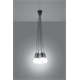 Hanglamp DIEGO 5 grijs Sollux Lighting Nickel