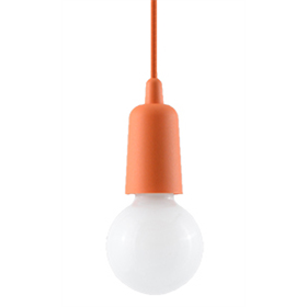 Hanglamp DIEGO 1 oranje Sollux Lighting Nickel
