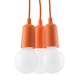 Hanglamp DIEGO 3 oranje Sollux Lighting Nickel