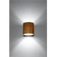 Wandlamp ORBIS natuurlijk hout Sollux Lighting Peach Puff