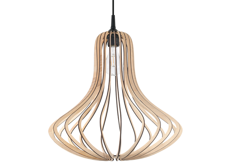 Hanglamp ELZA hout Sollux Lighting Peach Puff