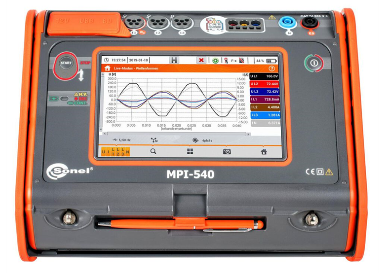 Meter voor elektrische installatieparameter MPI-540  (zonder F-3A klemmen) Sonel WMPLMPI540S