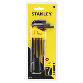 Inbussleutelset 1,5-10 mm 9-delig Stanley 0-69-256