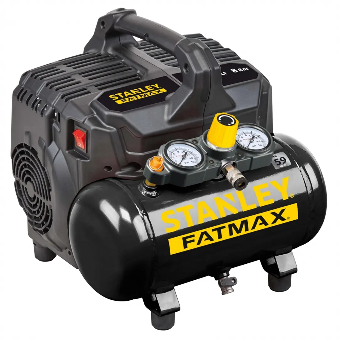 Compressor, olievrij, gedempte 6l Stanley FatMax B2BL104STF564