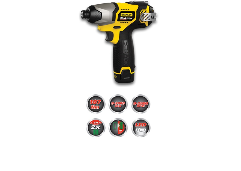 Accu slagmoersleutel Stanley FMC040LB
