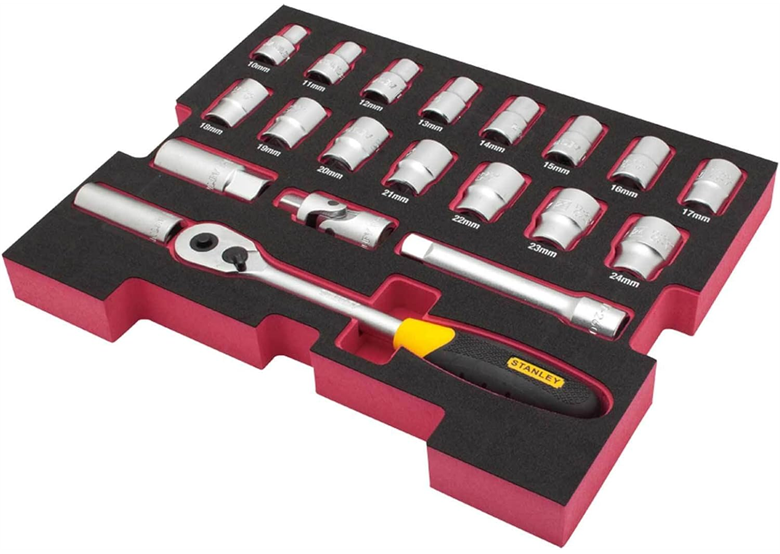 Dopsleutels 1/2", inzetstuk voor T-STACK set van 20 stuks Stanley FMHT0-74297