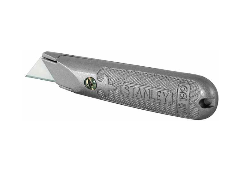 Metalen mes 199e, vast blad, 3 reservemesjes [k] Stanley S/10-199-2