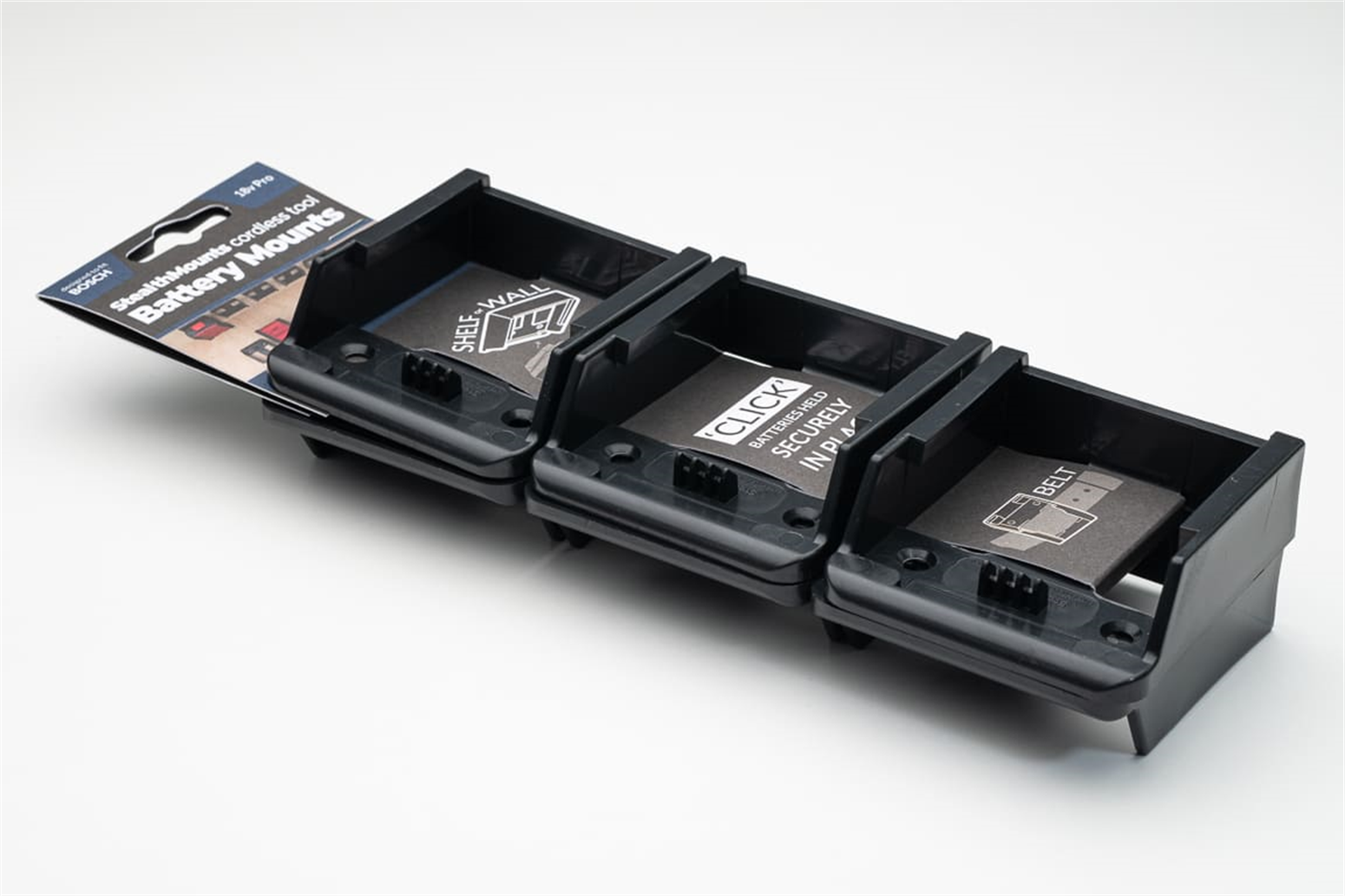 StealthMounts BM MK40 BLK 6 Accuhouder voor Makita 40V XGT   Zwart   6 pack