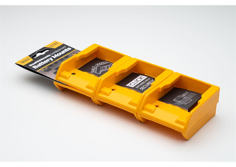 Accuhouder voor DeWalt XR 18V 20v 54v 60v Flexvolt, 6-pack Stealth Mounts BM-DW20-YLW-6