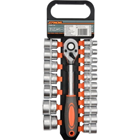 Ratel 1/2" met doppen Sthor 58634