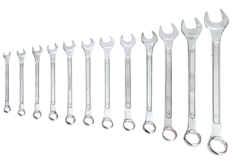 Steek/ringsleutelset 6-19mm, 8dlg Top Tools 35D356
