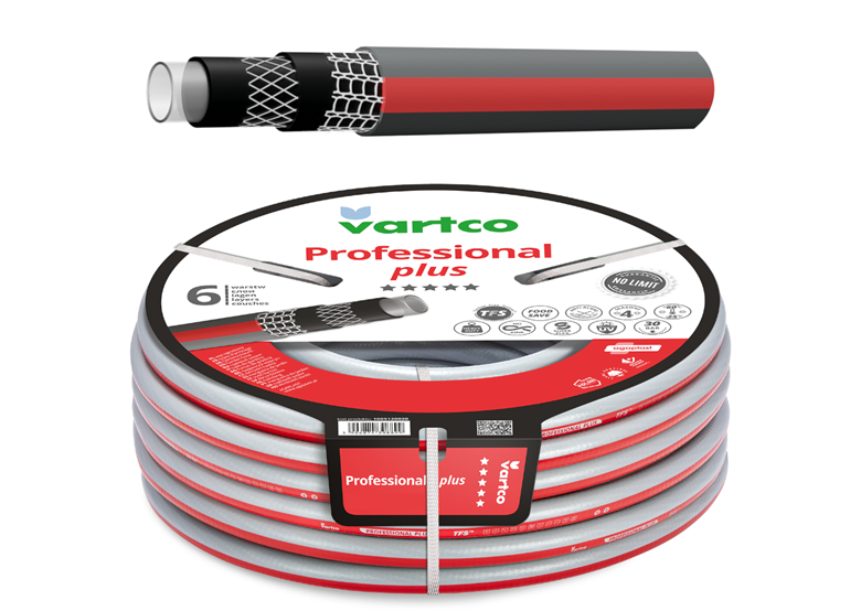 Tuinslang 1/2"20m 6-laags Vartco PROFESSIONAL PLUS TFS 1005120020