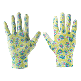 Werkhandschoenen gecoat met nitril - 7" bloemenpatroon Verto 97H140