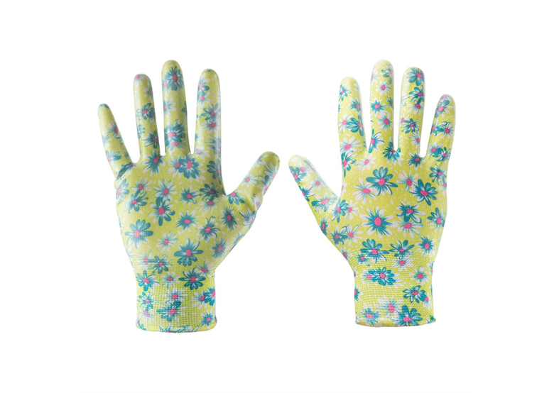 Werkhandschoenen gecoat met nitril - 8 " bloemenpatroon Verto 97H141