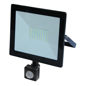 Schijnwerper LED SLIM 50W, witte reflector met sensor Volteno VO0826