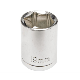 Korte dop 6-punts verchroomde 1/2'''' 24mm Vorel 53240
