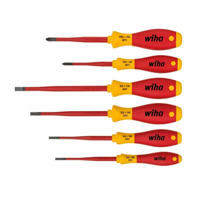 Schroevendraaierset SoftFinish electric slimFix 6st. Wiha 3201K6