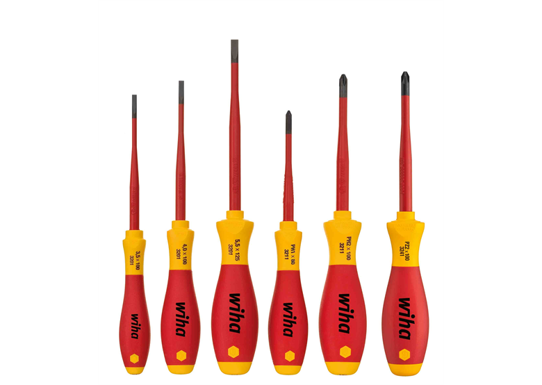 Schroevendraaierset SoftFinish electric slimFix 6st. Wiha WH-38362