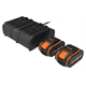2 x 20V 4.0Ah accu's en 2-poorts lader Worx PowerShare WA3611