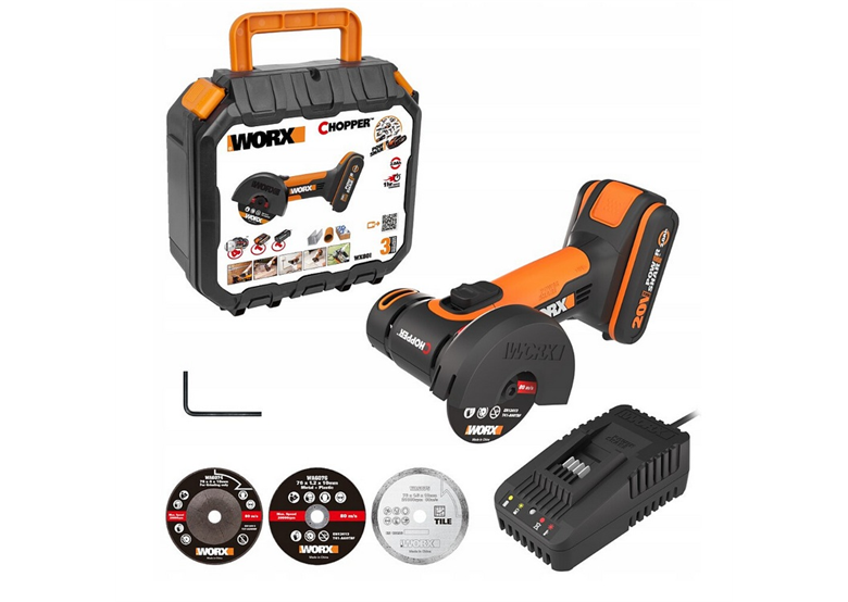 Mini-haakse slijper Worx WX801