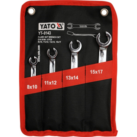 Ringsleutelset 8-17 mm voor leidingen Yato YT-0143