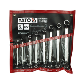 Moersleutels, gebogen 6-22 mm 8 stuk Yato YT-0396