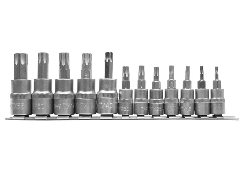 Set inbussleutels 1/4 "3/8" Torx  12 stuks. Yato YT-04331