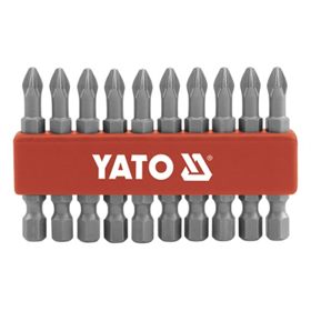 Schroefbits voor schroefmachines, 10 stuks PH2 x 50 mm S2 Yato YT-0478