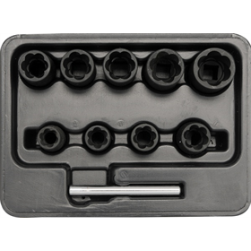 Doppenset 3/8" 10-dlg. Yato YT-0603