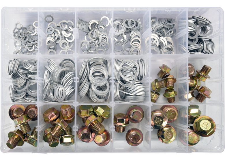 Aluminium sluitringen en aftappluggen 534st. Yato YT-06862