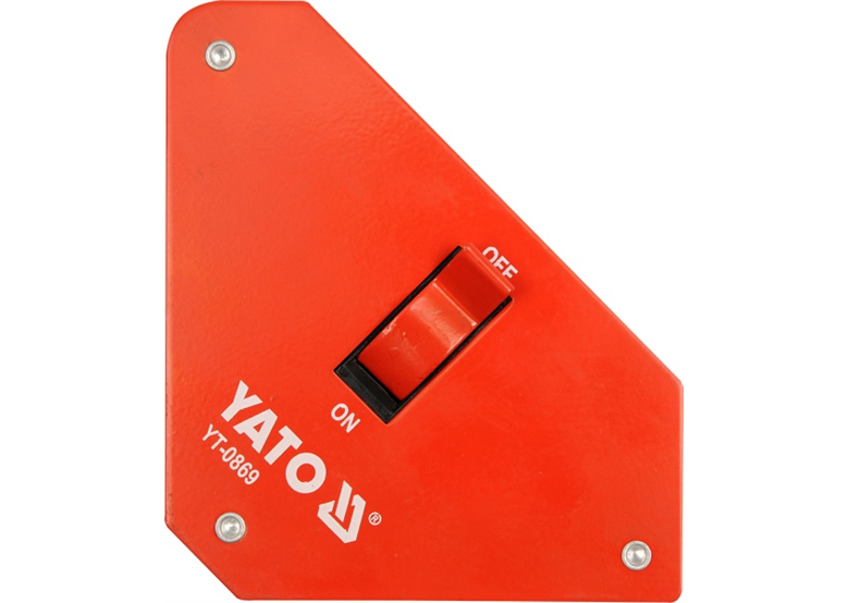 Lashoekstuk magnetisch met schakelaar 117 x 192 x 32 Yato YT-0869