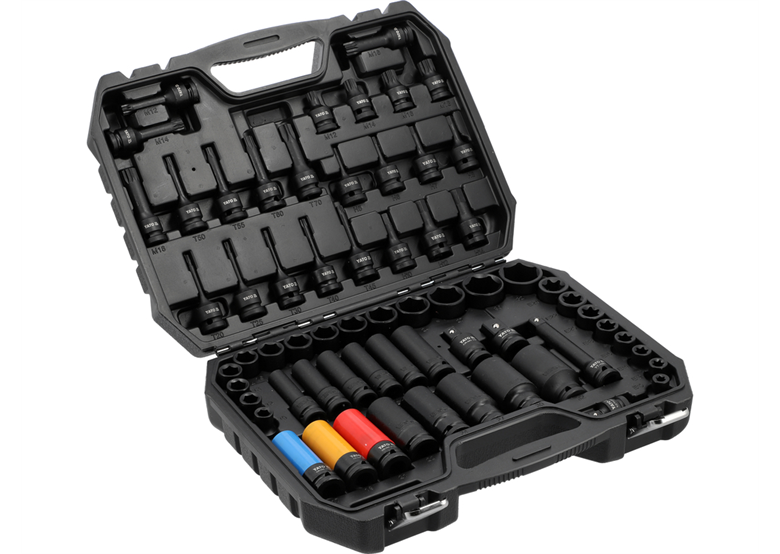 Set van 64 slagdoppen en 1/2" inbussleutels Yato YT-10260