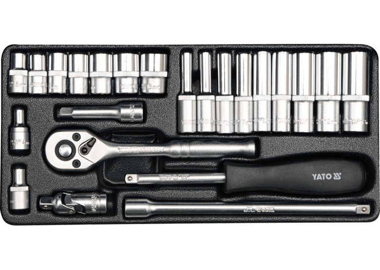 Gereedschap Set 1/4" (23st.) Yato YT-14421